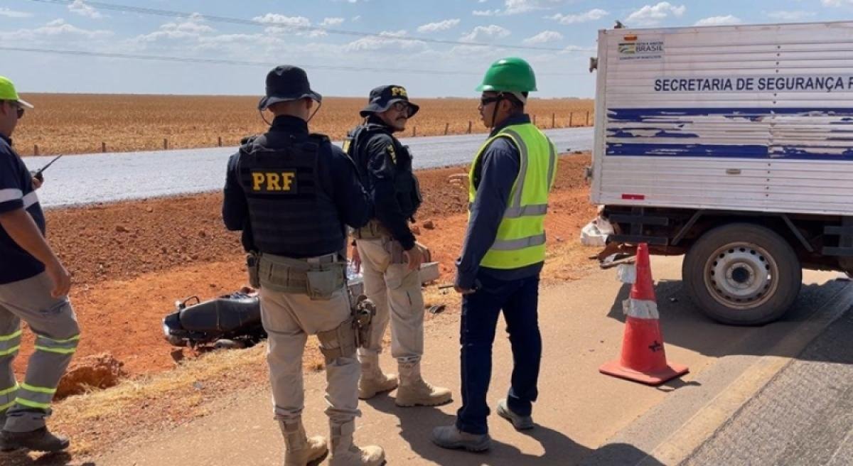 Motociclista morre batida MT na BR-163 em Sorriso