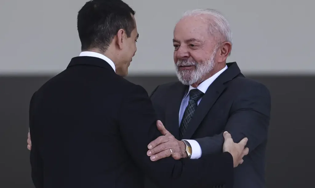 Brasília (DF), 18/08/2025 - O presidente Luiz Inácio Lula da Silva recebe o presidente do Equador, Daniel Noboa, no Palácio do Planalto. Foto: Marcelo Camargo/Agência Brasil