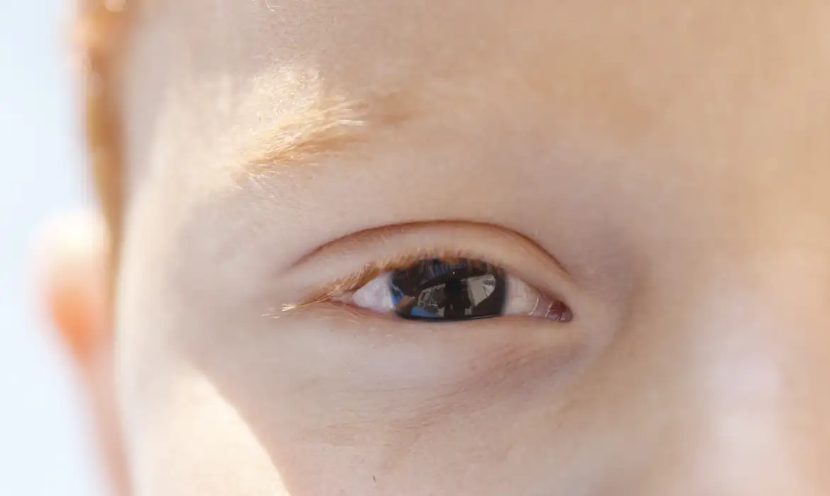 Brasília (DF), 20/09/2024 - Olhos de criança. Foto: Bruno Peres/Agência Brasil