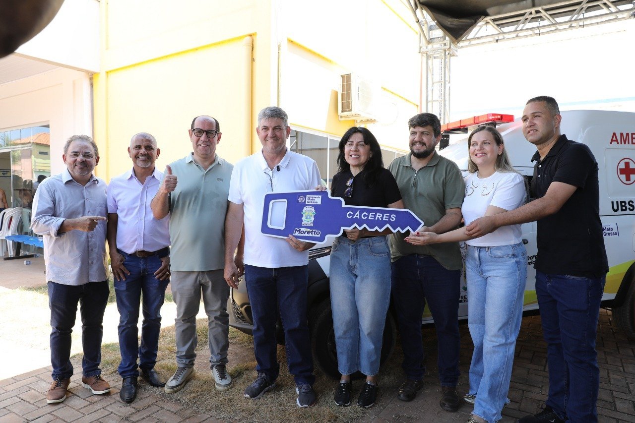 Saúde Caramujo Cáceres: Ação entrega ambulância e convênio