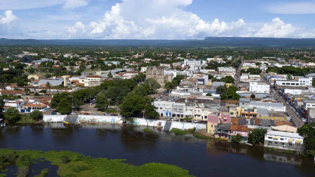 Centro da cidade de Cáceres-MT Vista de Cima.