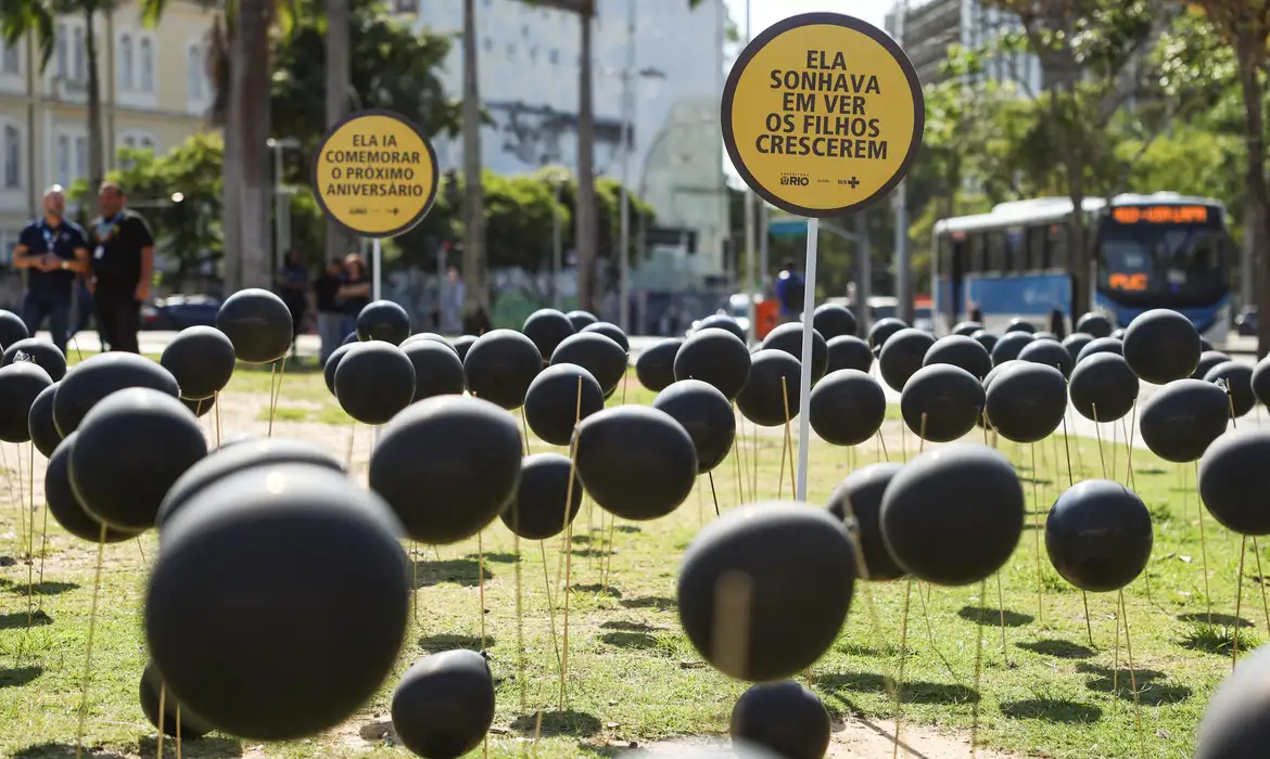 Rio de Janeiro (RJ), 28/11/2025 – Ato nos Arcos da Lapa marca o Dia Mundial em Memória das Vítimas de Trânsito. Foto: Tomaz Silva/Agência Brasil