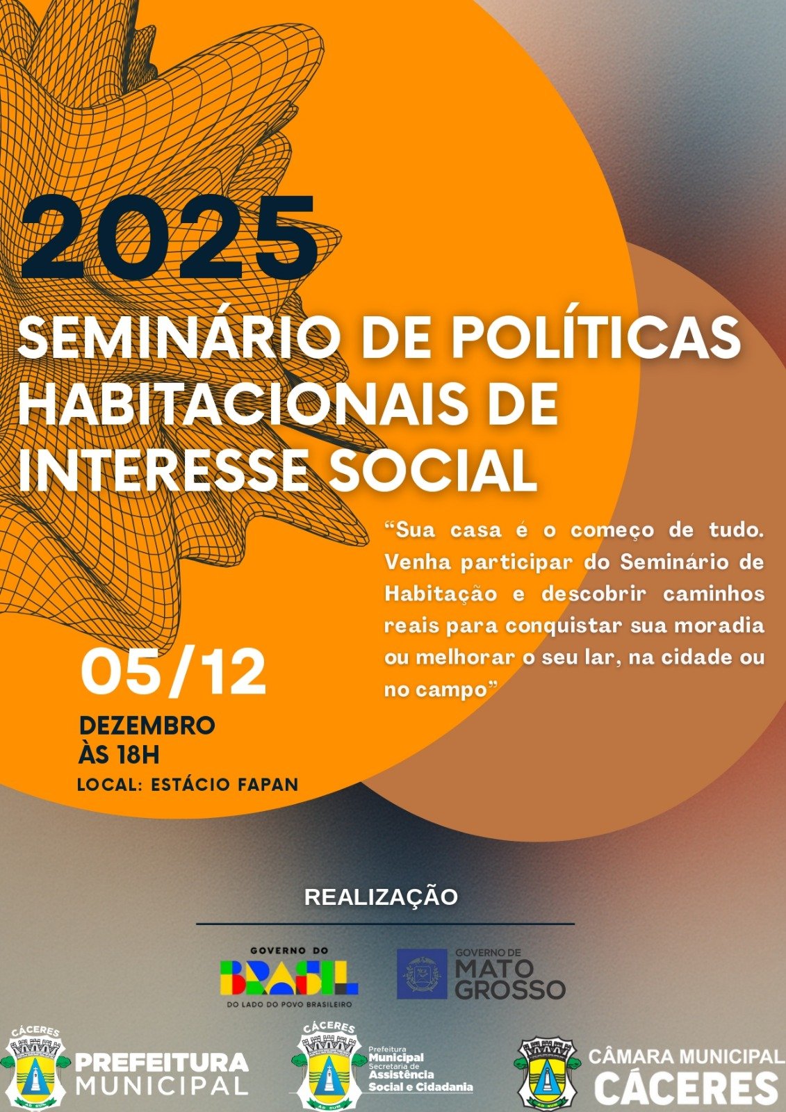 Políticas habitacionais: Cáceres sedia seminário para impulsionar moradia