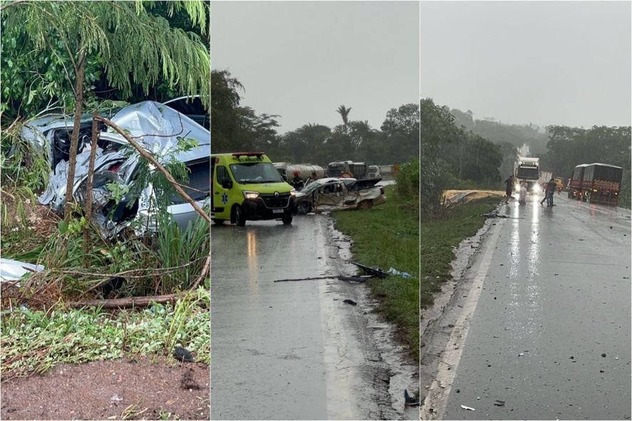 Acidente BR-364 em Jaciara: uma morte e três feridos