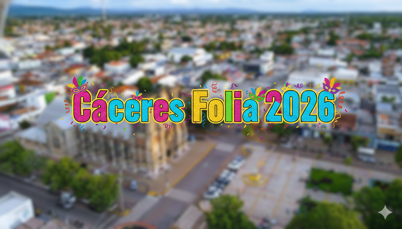 A Secretária de Turismo e Cultura de Cáceres, Alessandra Castilho, anuncia os detalhes do Carnaval 2026.