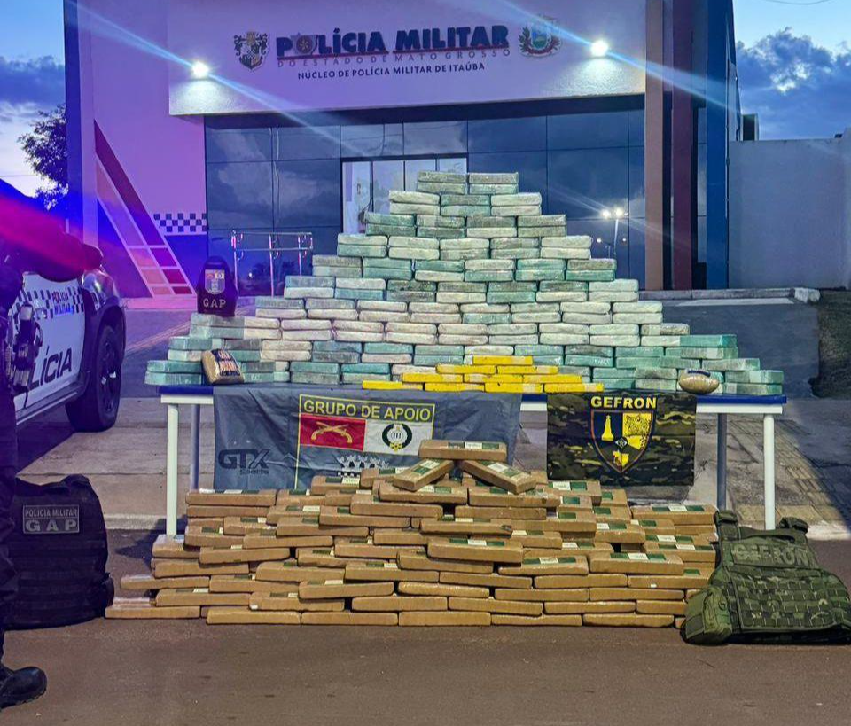 Apreensões de drogas: PM de MT registra alta de 19,1% em janeiro