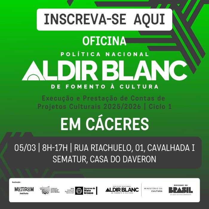 Oficina de projetos culturais em Cáceres orienta sobre prestação de contas