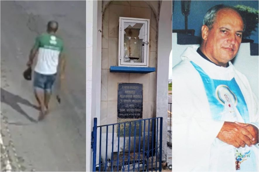 Homem vandaliza capela em Jauru e alega ter agido por espíritos