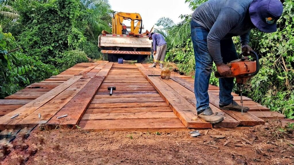 Manutenção de ponte em Laranjeira: Cáceres realiza recuperação