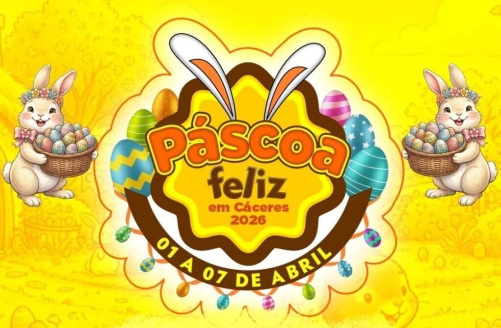 Páscoa Feliz em Cáceres: programação especial para famílias