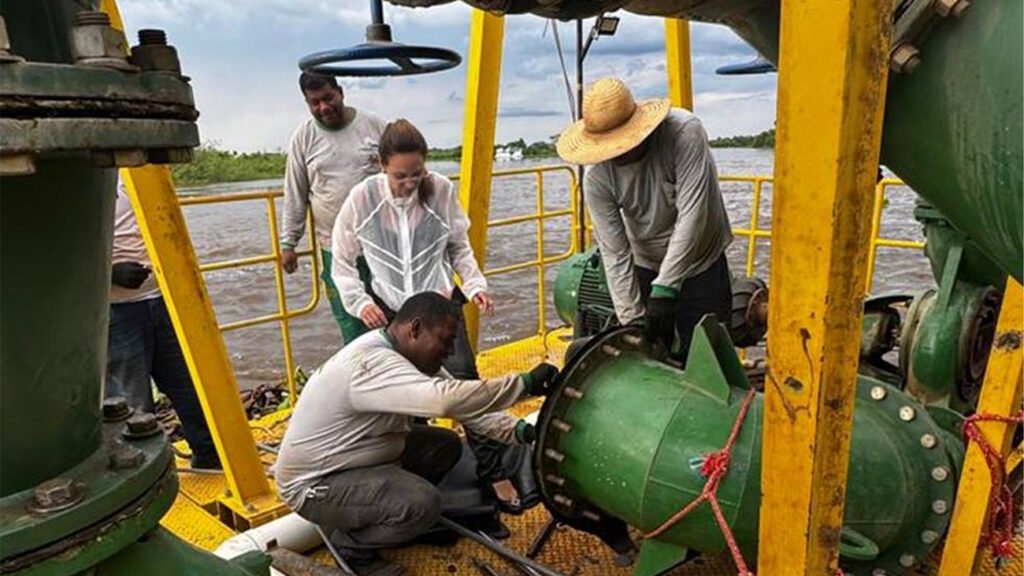 Restabelecimento de água em Cáceres: Captação restabelecida