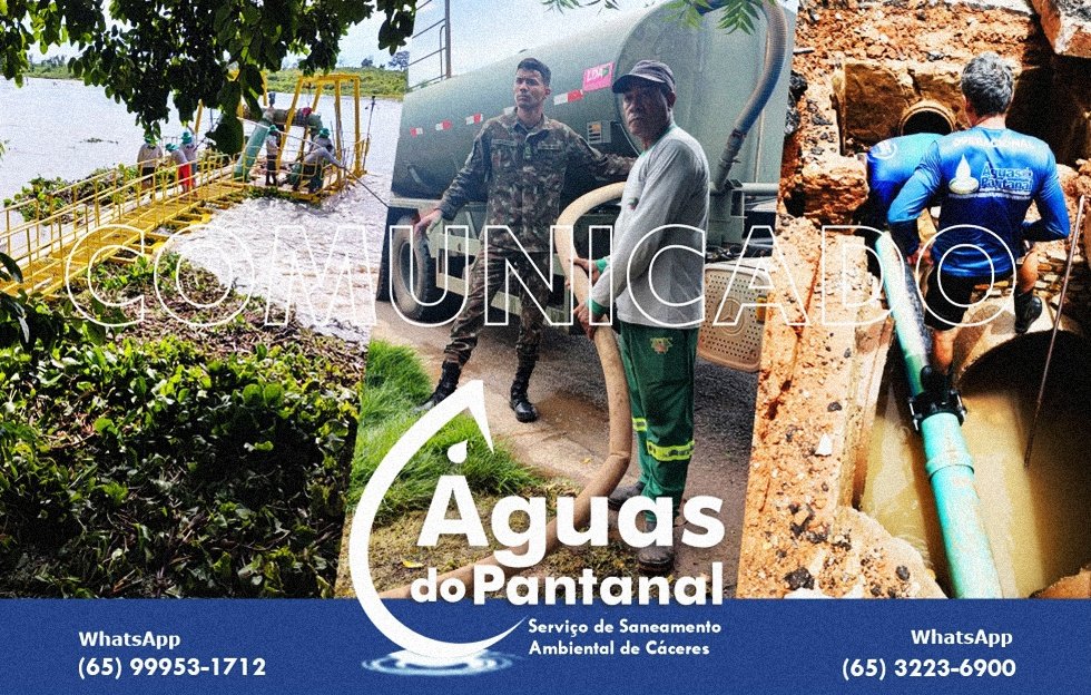 Abastecimento de água em Cáceres avança com recuperação