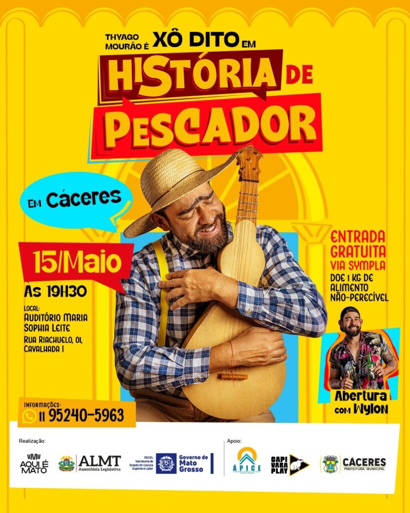 O espetáculo História de Pescador chega a Cáceres em 15 de maio