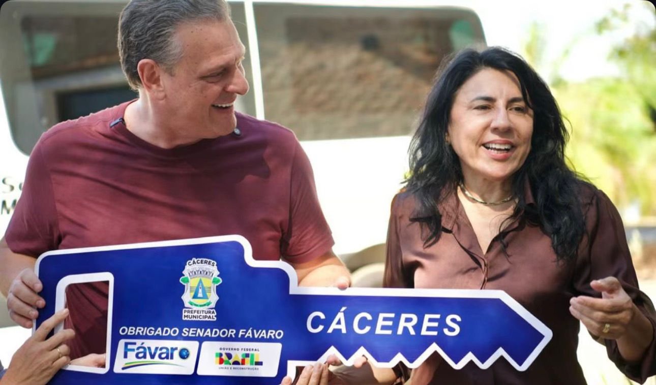 Prefeita de Cáceres e senador Carlos Fávaro reforçam parcerias