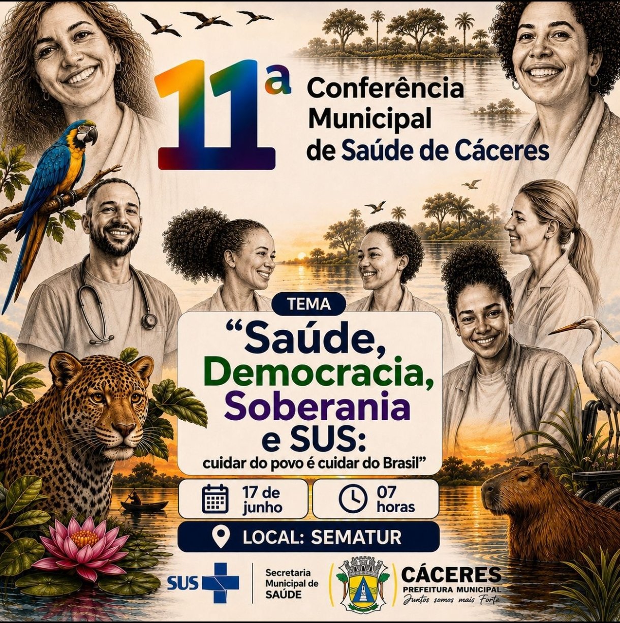A Conferência Municipal de Saúde de Cáceres ocorre hoje (17)