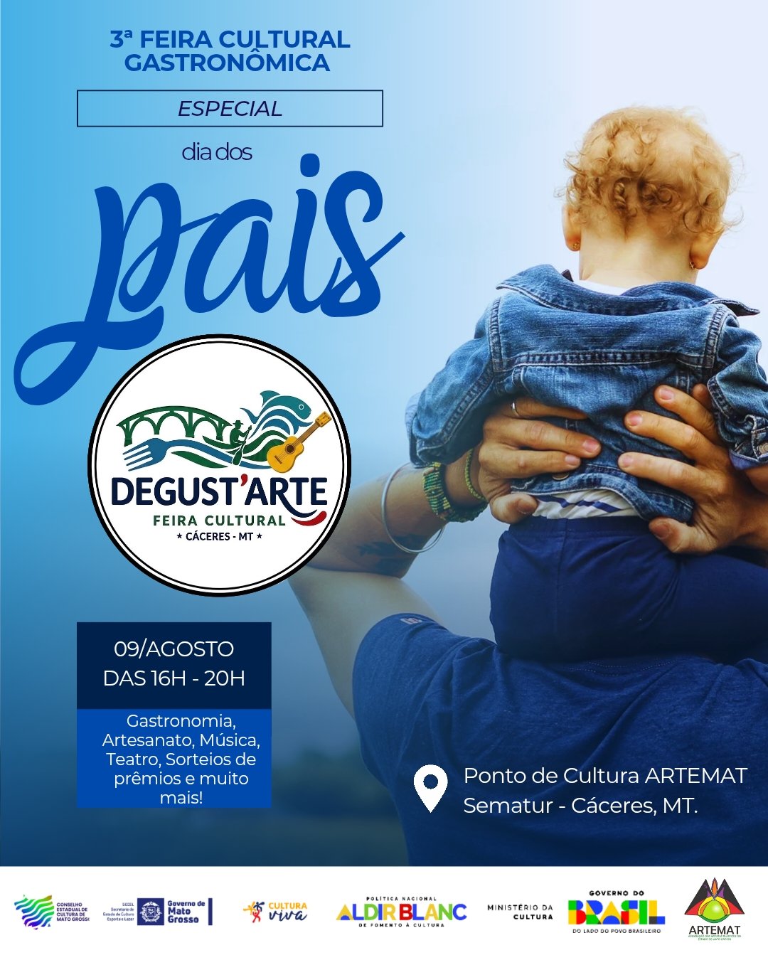 A Feira Degust’Arte celebra Dia dos Pais com cultura e gastronomia