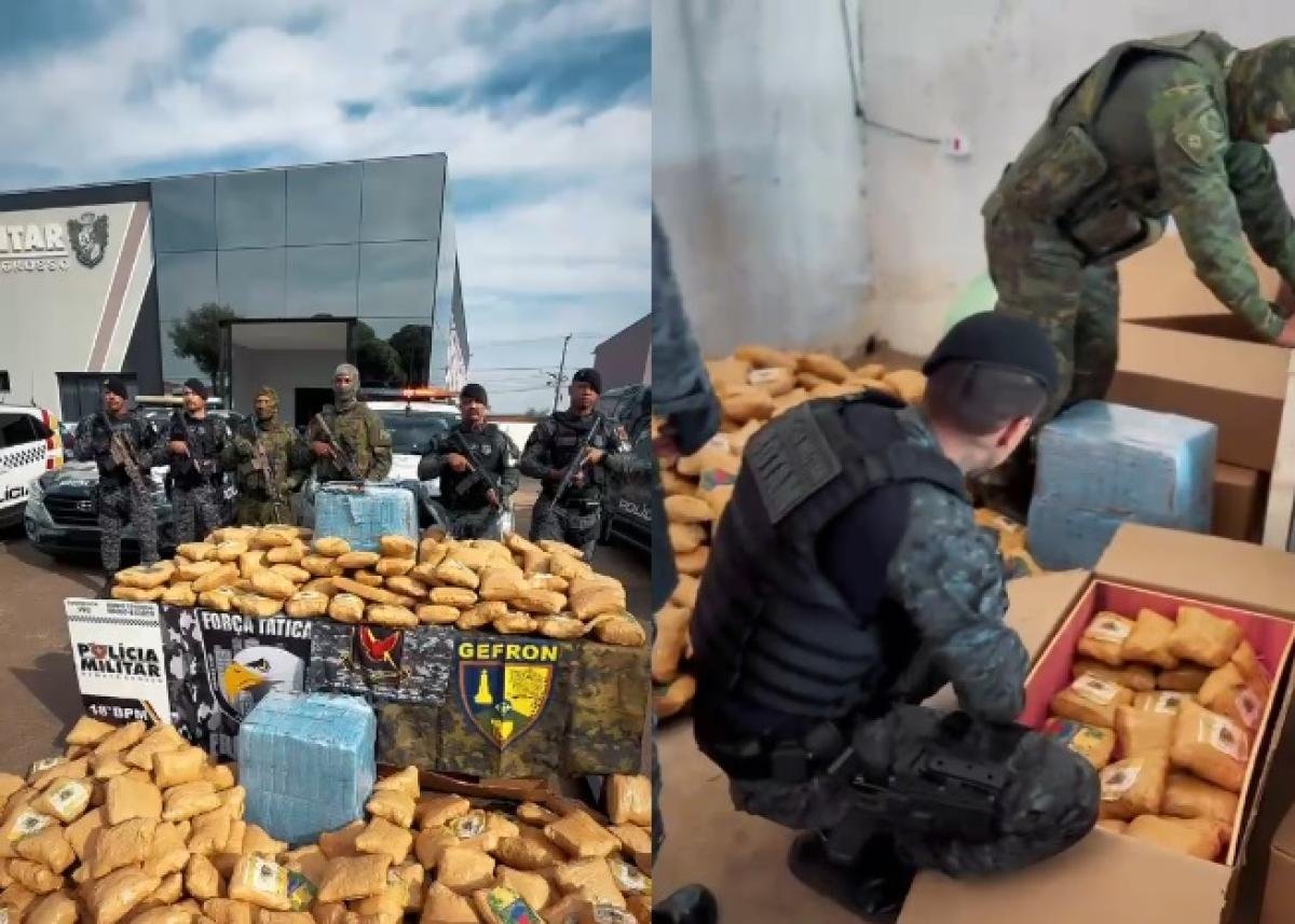 Tráfico de drogas: Quatro presos com 490 kg de maconha em MT
