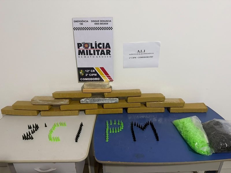 Polícia Militar apreende entorpecentes em Comodoro
