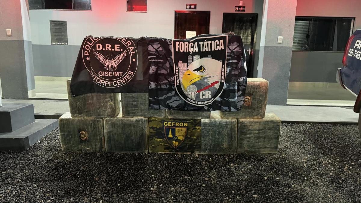 apreensão de cocaína em MT: 500 kg apreendidos; avião queimado
