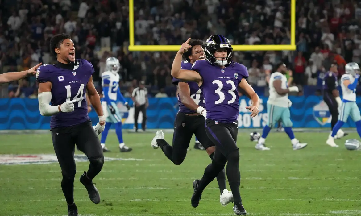 NFL no Rio: Ravens vencem Cowboys em jogo histórico no Maracanã