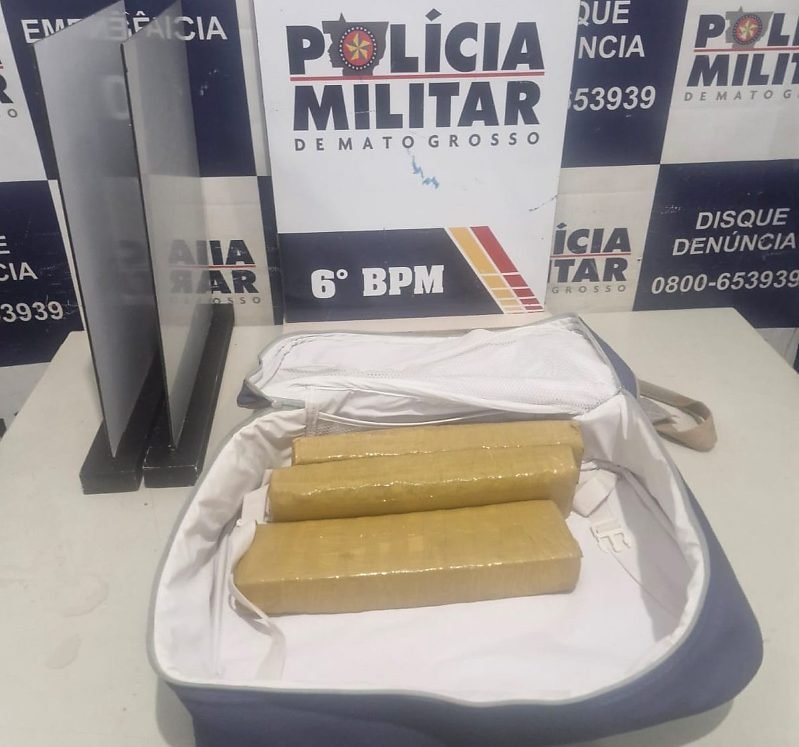 Homem preso e menor apreendido com maconha em Cáceres