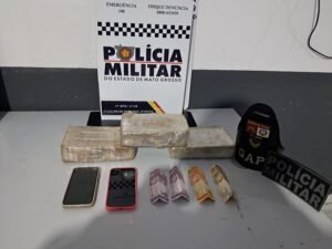 Ação da Polícia Militar resulta em prisão por tráfico em Mirassol D’Oeste