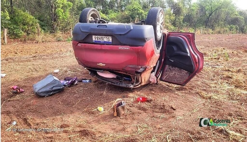Acidente em Cáceres: Motorista de 66 anos morre em colisão frontal
