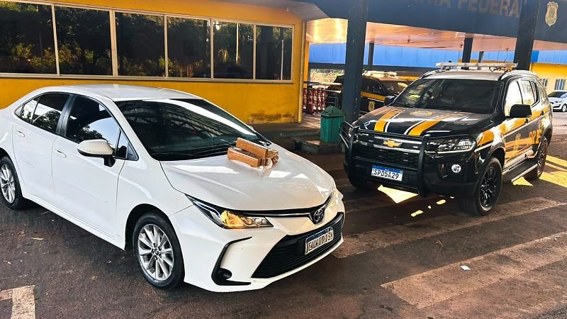 Apreensão de maconha em Cáceres: PRF apreende 10 kg na BR-070