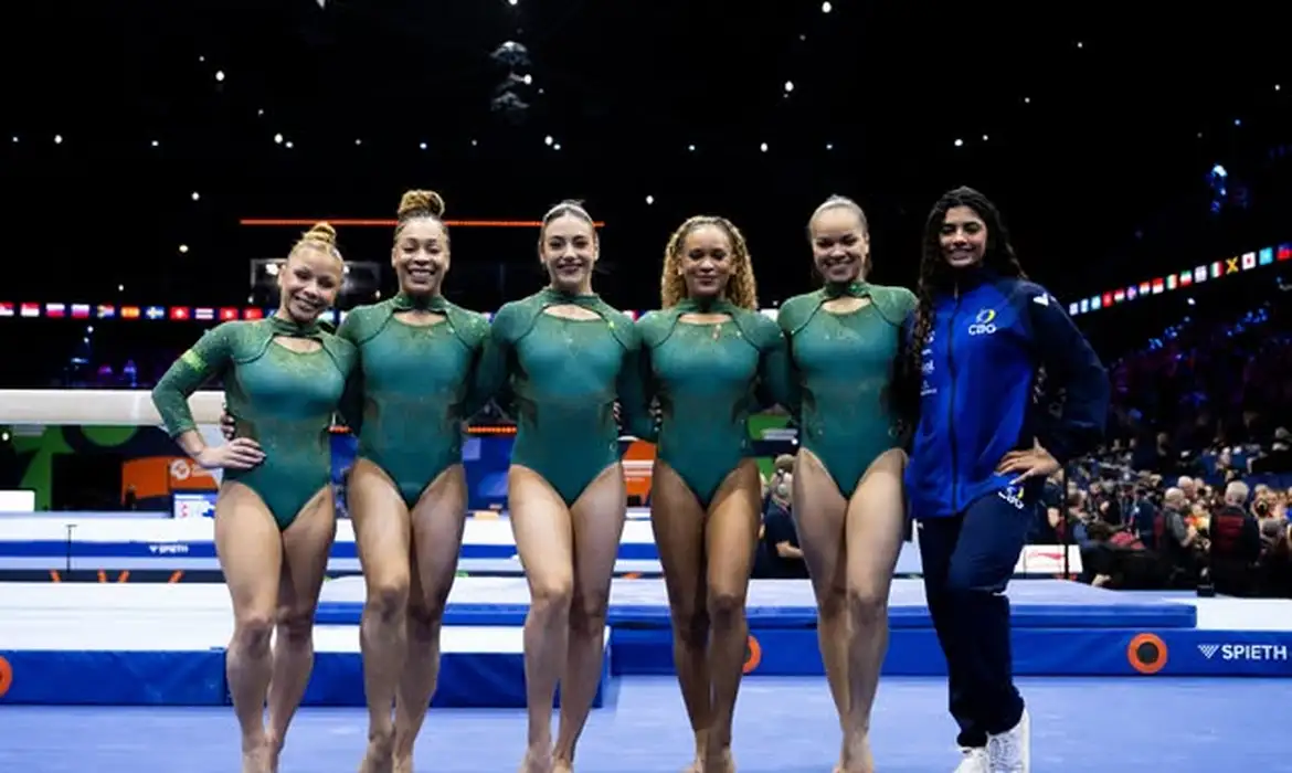 Ginástica Artística Brasil: 5º lugar na final por equipes do Mundial