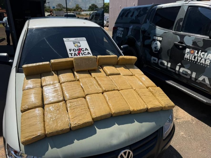PM e Gefron em Pontes e Lacerda: 4 presos e 31 quilos de maconha