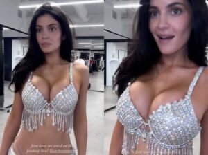 O Fantasy Bra: Kylie Jenner experimenta joia de R$ 250 milhões