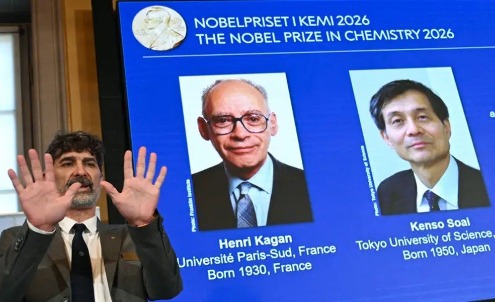 O presidente do Comitê Nobel de Química Heiner Linke